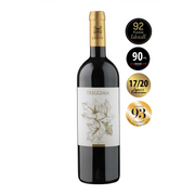 Wine bottle of Treggiaia red