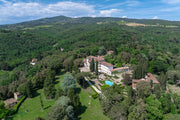 aerial view of the villa