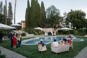 party poolside in the garden