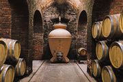Villa's winery barrels